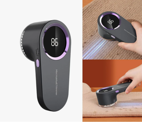 Rasoir Anti-Bouloche Électrique Rechargeable – Écran LED